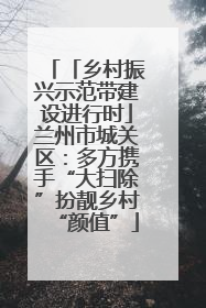 「乡村振兴示范带建设进行时」兰州市城关区：多方携手“大扫除”扮靓乡村“颜值”