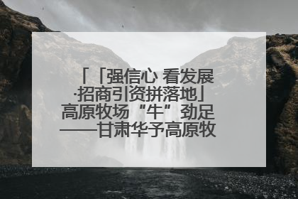 「强信心 看发展·招商引资拼落地」高原牧场“牛”劲足——甘肃华予高原牧场高标准奶牛肉牛养殖项目一线见闻
