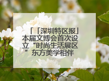 「深圳特区报」本届文博会首次设立“时尚生活展区”东方美学相伴 时尚生活呈现