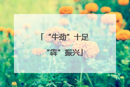 “牛劲”十足“犇”振兴