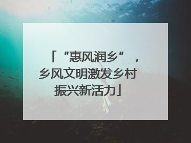 “惠风润乡”，乡风文明激发乡村振兴新活力