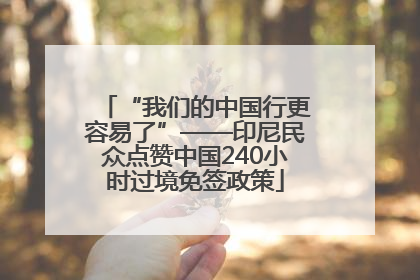 “我们的中国行更容易了”——印尼民众点赞中国240小时过境免签政策