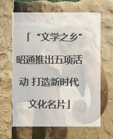 “文学之乡”昭通推出五项活动 打造新时代文化名片