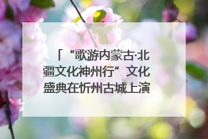 “歌游内蒙古·北疆文化神州行”文化盛典在忻州古城上演——蒙晋文化交融共谱文旅融合新篇