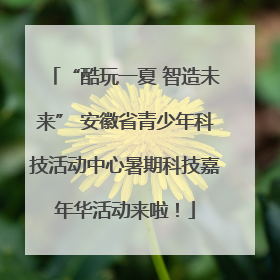 “酷玩一夏 智造未来” 安徽省青少年科技活动中心暑期科技嘉年华活动来啦！