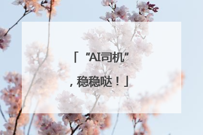 “AI司机”，稳稳哒！