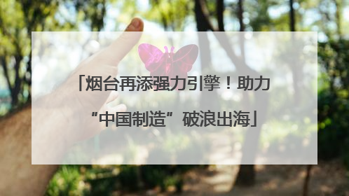 烟台再添强力引擎！助力“中国制造”破浪出海