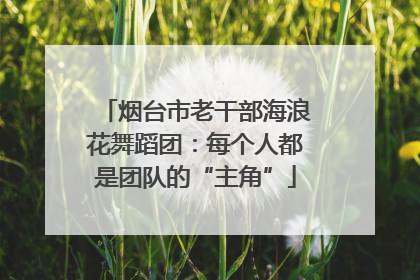 烟台市老干部海浪花舞蹈团：每个人都是团队的“主角”