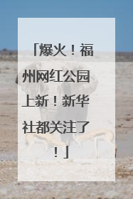 爆火！福州网红公园上新！新华社都关注了！