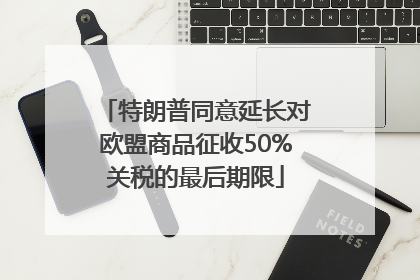 特朗普同意延长对欧盟商品征收50%关税的最后期限