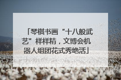 琴棋书画“十八般武艺”样样精，文博会机器人组团花式秀绝活