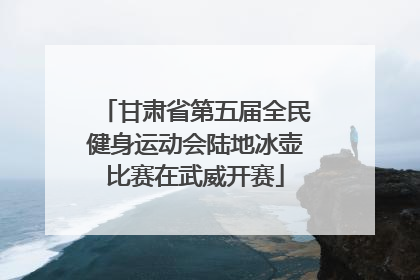 甘肃省第五届全民健身运动会陆地冰壶比赛在武威开赛