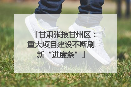 甘肃张掖甘州区：重大项目建设不断刷新“进度条”