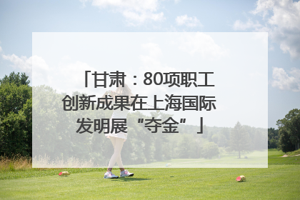 甘肃：80项职工创新成果在上海国际发明展“夺金”