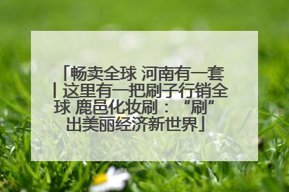 畅卖全球 河南有一套丨这里有一把刷子行销全球 鹿邑化妆刷：“刷”出美丽经济新世界