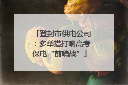 登封市供电公司：多举措打响高考保电“前哨战”