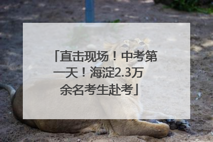 直击现场！中考第一天！海淀2.3万余名考生赴考