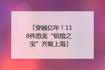 穿越亿年！118件恐龙“镇馆之宝”齐聚上海
