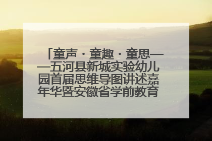 童声・童趣・童思——五河县新城实验幼儿园首届思维导图讲述嘉年华暨安徽省学前教育教研基地园项目阶段性成果展示活动
