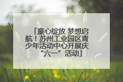 童心绽放 梦想启航！苏州工业园区青少年活动中心开展庆“六一”活动