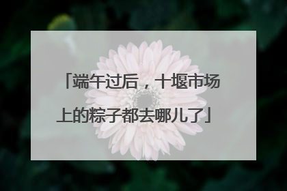 端午过后，十堰市场上的粽子都去哪儿了