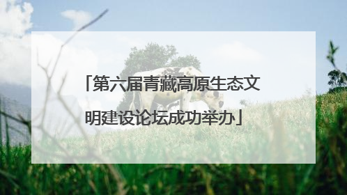 第六届青藏高原生态文明建设论坛成功举办