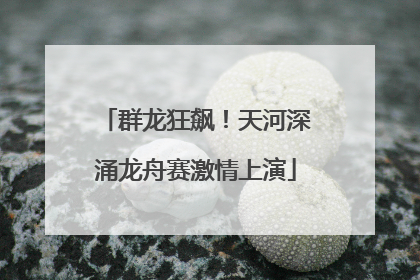 群龙狂飙！天河深涌龙舟赛激情上演