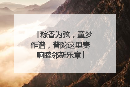 粽香为弦，童梦作谱，普陀这里奏响睦邻新乐章