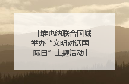 维也纳联合国城举办“文明对话国际日”主题活动