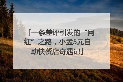 一条差评引发的“网红”之路，小孟5元自助快餐店奇遇记