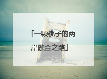 一颗桃子的两岸融合之路