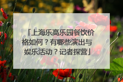 上海乐高乐园餐饮价格如何？有哪些演出与娱乐活动？记者探营