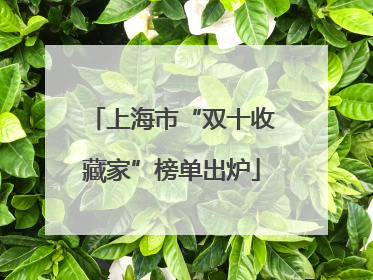 上海市“双十收藏家”榜单出炉