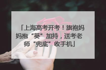 上海高考开考！旗袍妈妈抱“葵”加持，送考老师“兜底”收手机