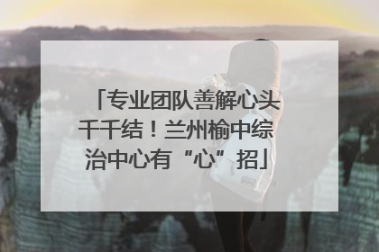 专业团队善解心头千千结！兰州榆中综治中心有“心”招