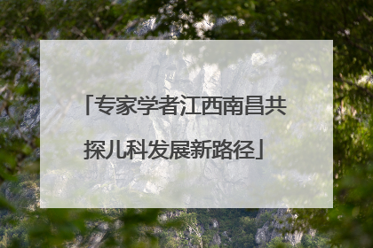 专家学者江西南昌共探儿科发展新路径