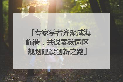 专家学者齐聚威海临港，共谋零碳园区规划建设创新之路