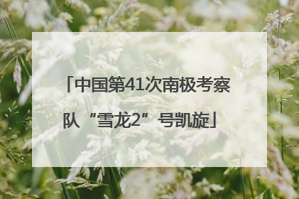中国第41次南极考察队“雪龙2”号凯旋