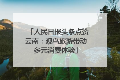 人民日报头条点赞云南：观鸟旅游带动多元消费体验