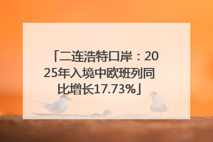 二连浩特口岸：2025年入境中欧班列同比增长17.73%