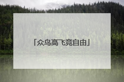 众鸟高飞竞自由