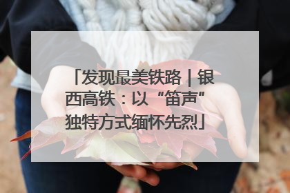 发现最美铁路｜银西高铁：以“笛声”独特方式缅怀先烈