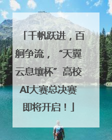 千帆跃进，百舸争流，“天翼云息壤杯”高校AI大赛总决赛即将开启！