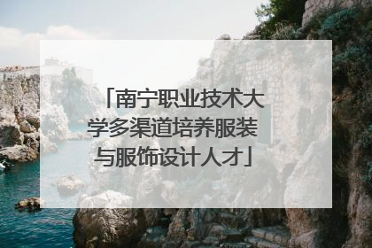 南宁职业技术大学多渠道培养服装与服饰设计人才
