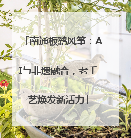 南通板鹞风筝：AI与非遗融合，老手艺焕发新活力