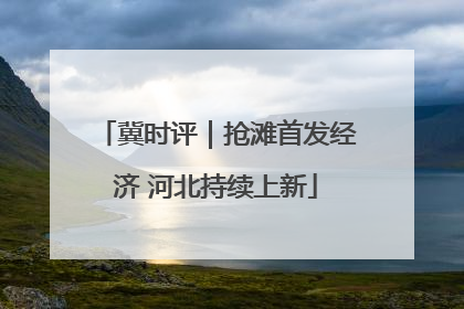 冀时评｜抢滩首发经济 河北持续上新
