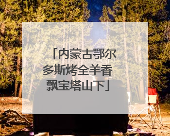 内蒙古鄂尔多斯烤全羊香飘宝塔山下