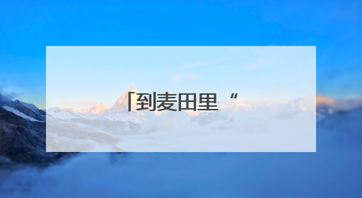到麦田里“上学”去