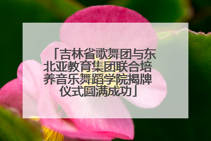 吉林省歌舞团与东北亚教育集团联合培养音乐舞蹈学院揭牌仪式圆满成功