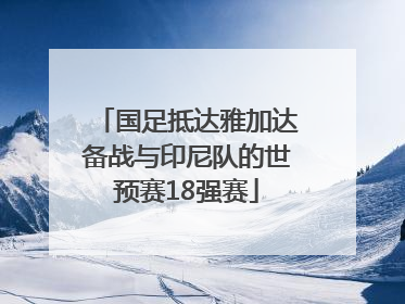 国足抵达雅加达备战与印尼队的世预赛18强赛